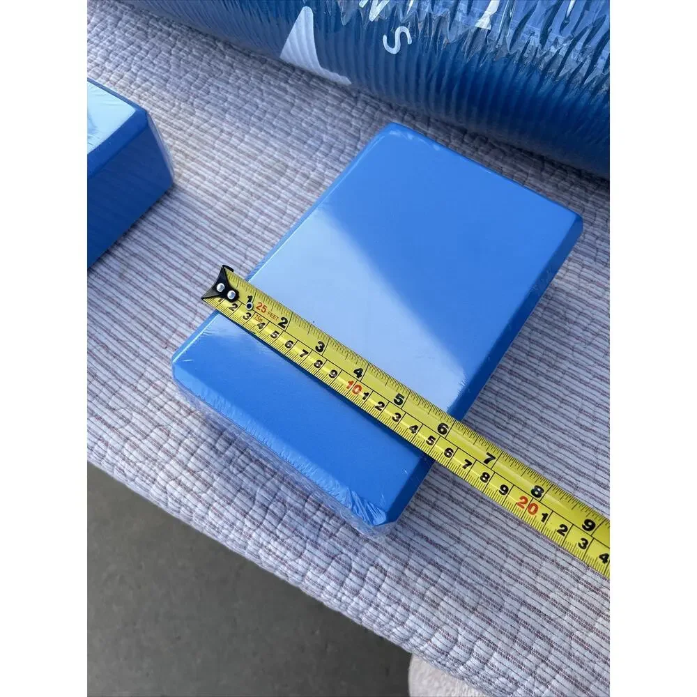 All Purpose 1/2-Inch Extra Thick High Density Anti-Tear Exercise Yoga + 2 Blocks